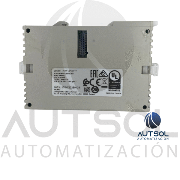PLC Delta DVP10SX11T | 4 Entradas 2 Salidas Transistor NPN | 2 AI + 2 AO Analógicas | Serie DVP-SX
