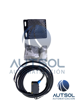 Sensor Fotoeléctrico Retrorreflectivo Delta Electronics PS-RL4-NS12 | Serie PS | Alcance 4 m | Salida NPN Normalmente Abierta / Normalmente Cerrada (NO/NC) | Alimentación 10 a 30 VDC | Cable Integrado 2m