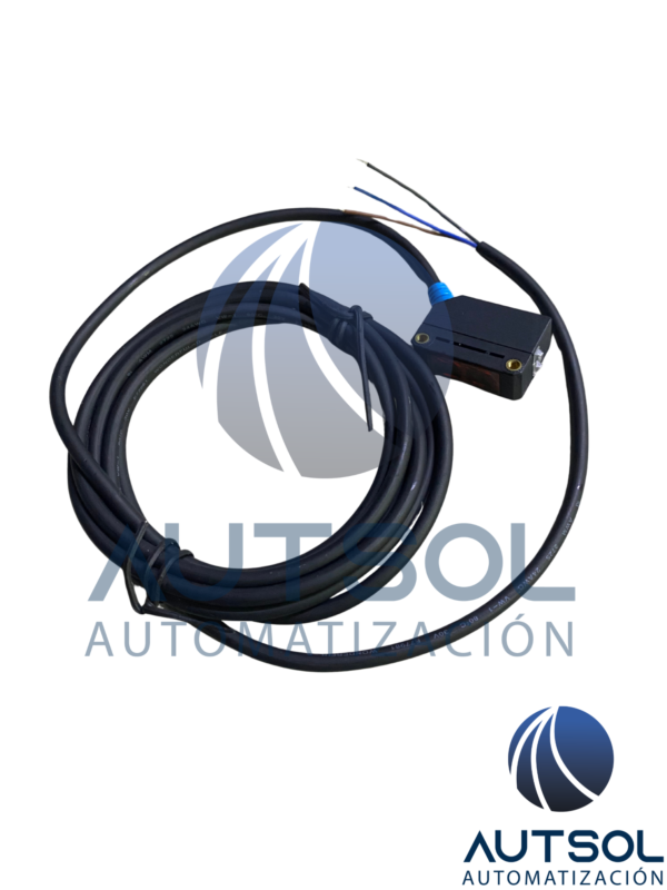 Sensor Fotoeléctrico Retrorreflectivo Delta Electronics PS-RL4-NS12 | Serie PS | Alcance 4 m | Salida NPN Normalmente Abierta / Normalmente Cerrada (NO/NC) | Alimentación 10 a 30 VDC | Cable Integrado 2m
