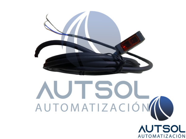 Sensor Fotoeléctrico Retrorreflectivo Delta Electronics PS-RL4-NS12 | Serie PS | Alcance 4 m | Salida NPN Normalmente Abierta / Normalmente Cerrada (NO/NC) | Alimentación 10 a 30 VDC | Cable Integrado 2m