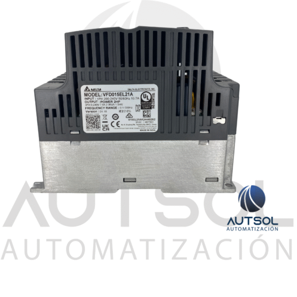 Variador de Frecuencia Delta VFD-EL VFD015EL21A – 2HP 230V Micro Drive