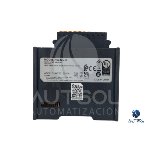 Módulo Delta Electronics AS02LC-A – 2 Canales, 24-bit, Filtrado Activo