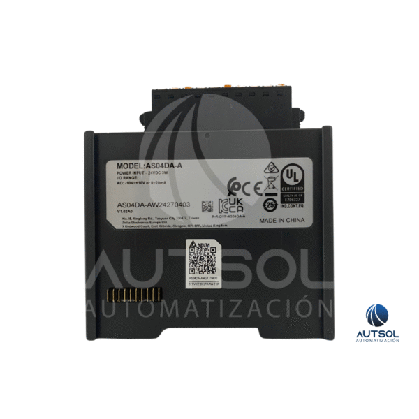 AS04DA-A (3) Módulo de E/S Analógicas Delta AS04DA-A – 4 Salidas Analógicas de 12 bits