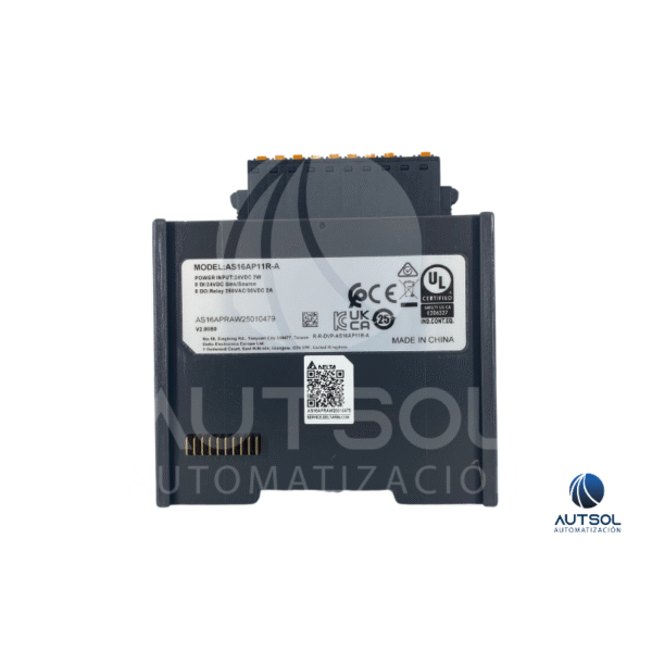 Módulo de Expansión Delta AS16AP11R-A – 8 Entradas Digitales, 8 Salidas a Relé