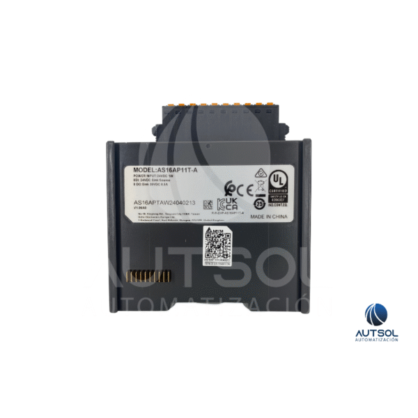Módulo de E/S Delta Electronics AS16AP11T-A – 8 Entradas Digitales, 8 Salidas NPN Sinking