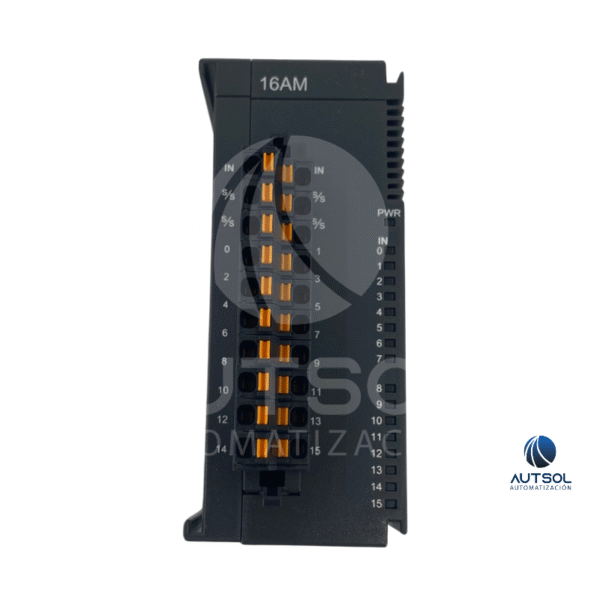 As16am10n-a (1) Módulo de E/S Delta Electronics AS16AM10N-A – Montaje DIN, Terminales Push-in
