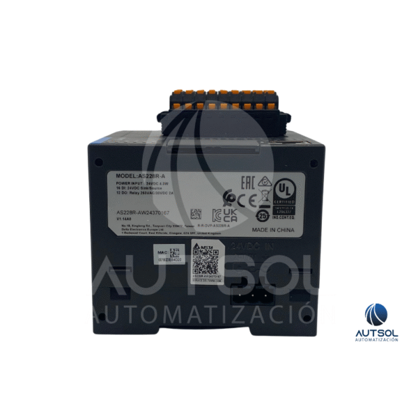 As228r-a (3) CPU PLC Delta AS228R-A – 16DI/12DO Relé, Ethernet, RS-485