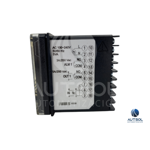Controlador de Temperatura Delta Electronics DTK7272R01 – PID, 72x72mm, 1 Entrada, 2 Salidas Relé, 1 Salida Alarma, 100-240V AC