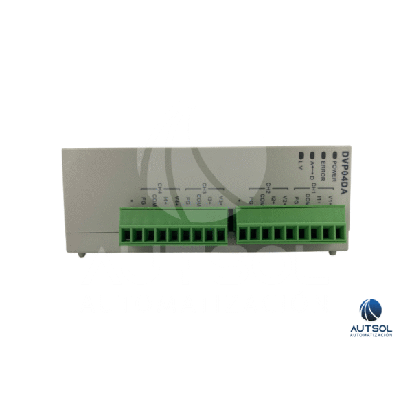 DVP04DA-SL (1) Módulo de Salidas Analógicas Delta DVP04DA-SL – 4 Salidas Analógicas de Alta Velocidad, 16-bit