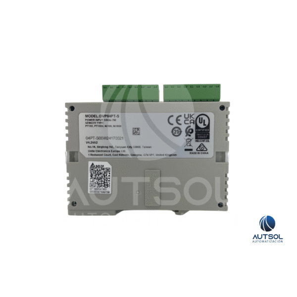 DVP04PT-S (2) Módulo de Expansión Delta DVP04PT-S – 4 Entradas de Temperatura PT100