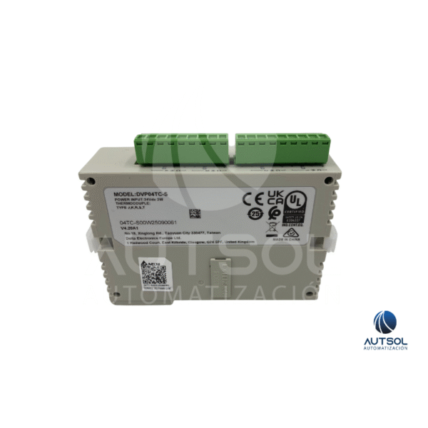 DVP04TC-S (3) Módulo de Expansión Delta DVP04TC-S – Módulo de Medición de Temperatura, 4 Entradas Termopar