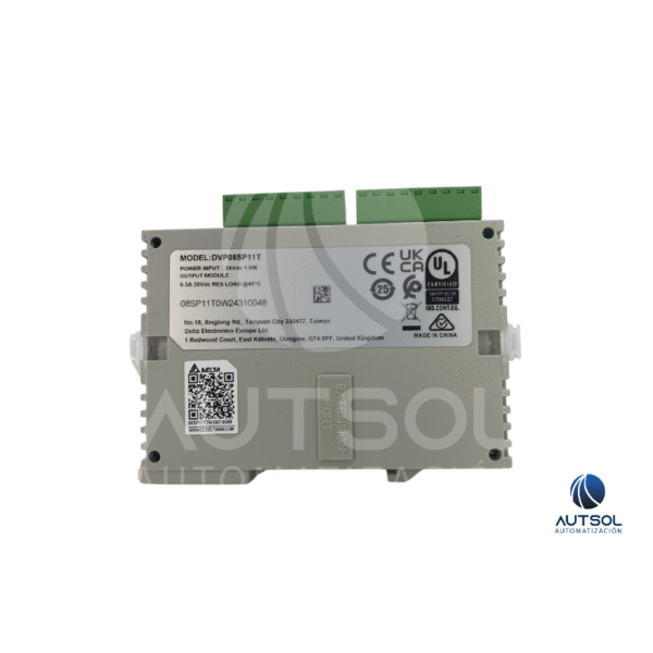 Módulo de Expansión Delta DVP08SP11T – 4 Entradas/4 Salidas Digitales, Transistor, 24VDC