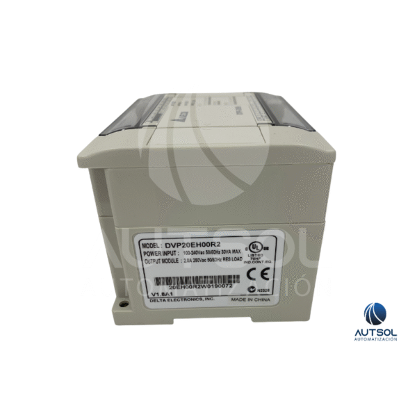 PLC Delta DVP20EH00R2 – 20 puntos, 12DI 8DO, AC