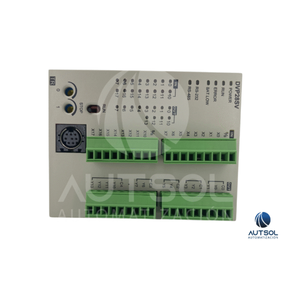 PLC Delta DVP28SV11T2 – 16 Entradas/12 Salidas DC, Alta Velocidad