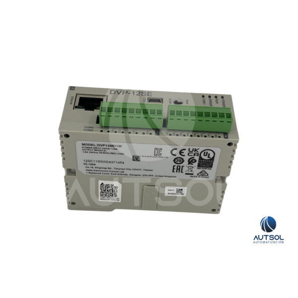 Dvp12se11r (3) PLC Delta Electronics DVP12SE11R – CPU con 8 Entradas y 4 Salidas a Relé, Ethernet
