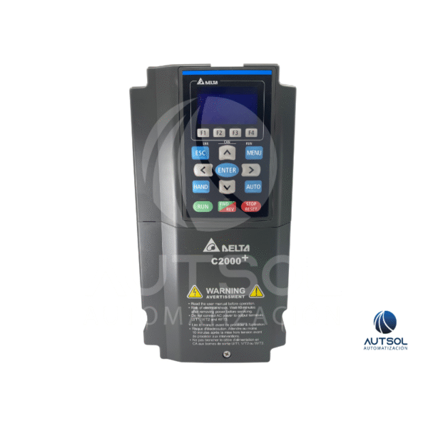 VFD007C23A-21 (1) Variador de Frecuencia Delta VFD-C2000+ VFD007C23A-21 – 1HP 230V, Control de Velocidad, Par y Posición
