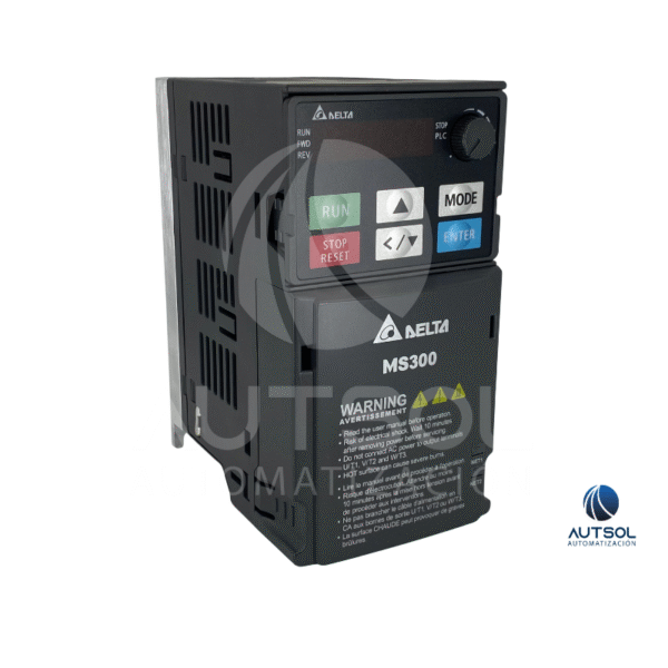 VFD1A6MS11ANSAA (1) Variador de Frecuencia Delta MS300 – Control Vectorial Compacto 0.2kW 115V