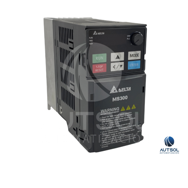 VFD2A7MS43ANSAA (4) Variador de Frecuencia Delta MS300 – 1HP 0.75kW 480V Control Vectorial Compacto