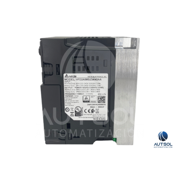 VFD2A8MS23ANSAA (4) Variador de Frecuencia Delta MS300 – 0.4kW 230V 3ph Compacto