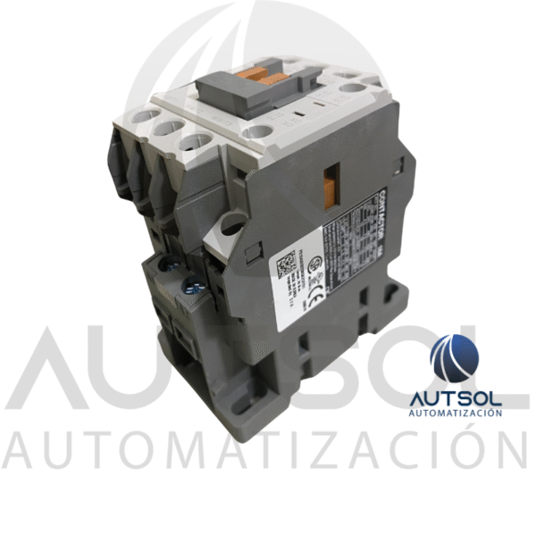 CC18SA220 (2) Contactor Trifásico Carlo Gavazzi CC18SA220 | 18A AC-3 | Bobina 220VAC | 3 Polos + 1 Auxiliar NA | Riel DIN