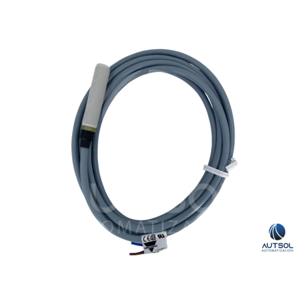 Sensor Inductivo Carlo Gavazzi M12 EI1202PPOPL | 2mm Rasante PNP NA | Cable Plástico 10-40VDC
