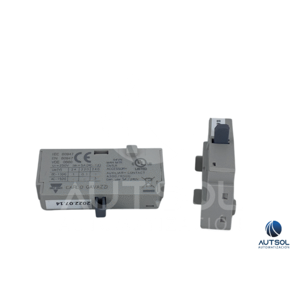 Contacto Auxiliar Carlo Gavazzi GFX11 | 1NA + 1NC | Bloque Señalización para Controlador GFX4 / GFXTERMO4
