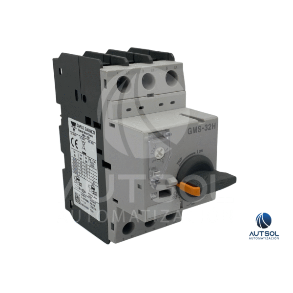 Guardamotor Carlo Gavazzi GMS-32H 6A | Arrancador Manual 4-6A | Protección Motor Trifásico Riel DIN