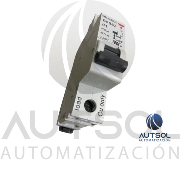 GSB631PC1 (3) Interruptor Termomagnético Carlo Gavazzi GSB631PC1 | 1 Polo 1A Curva C | MCB Riel DIN 6kA