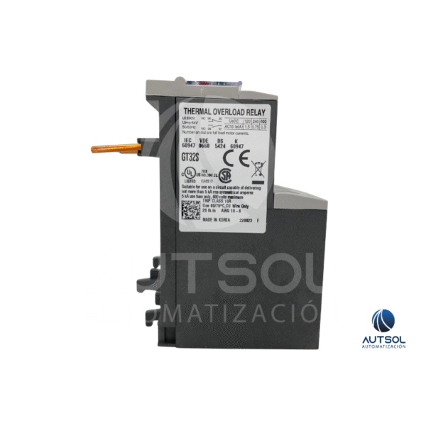 GT32S22A (1) Relé Térmico Carlo Gavazzi GT32S22A | 14-22A | Protección Sobrecarga Motor Trifásico | Paracontactor CC12-CC32
