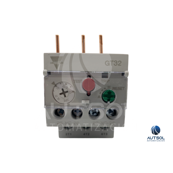 Relé Térmico Carlo Gavazzi GT32S25A | 17-25A | Protección Sobrecarga Motor Trifásico | Para Contactor CC