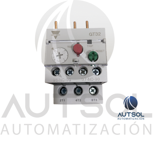 Relé Térmico Carlo Gavazzi GT32S4A | 2.5-4A | Protección Sobrecarga Motor Trifásico | Para Contactor CC