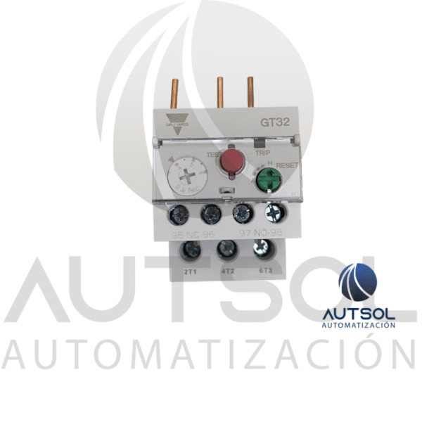 Relé Térmico Carlo Gavazzi GT32S6A | 4-6A | Protección Sobrecarga Motor Trifásico | Para Contactor CC12-CC32