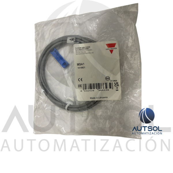 Actuador Magnético Seguridad Carlo Gavazzi MSA1 | Codificado Rectangular | Para Sensor Serie CL