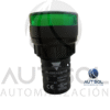 Luz Piloto LED Carlo Gavazzi PL22CLLG110 | Verde 110V AC/DC | Indicador 22mm Bisel Cromado Lente Baja