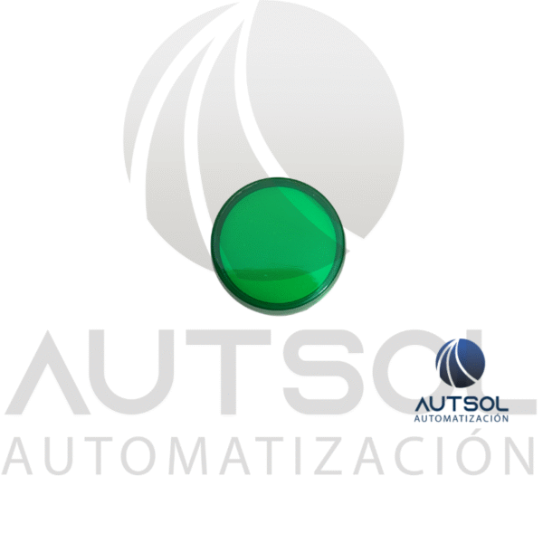 Luz Piloto LED Carlo Gavazzi PL22SHLG24 | Verde 24V AC/DC | Indicador 22mm Lente Alta Plástico