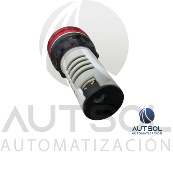 Luz Piloto LED Carlo Gavazzi PL22SRLR24 | Rojo 24V CA/CC | Indicador 22mm Lente Redonda Plástico