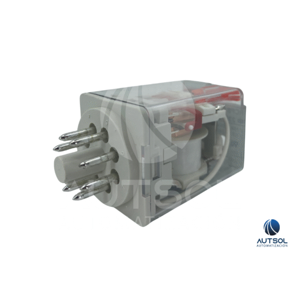 Relevador Carlo Gavazzi 8 Pines RCP8002230VAC | 230VAC 10A DPDT | 2 Contactos Conmutados Octal