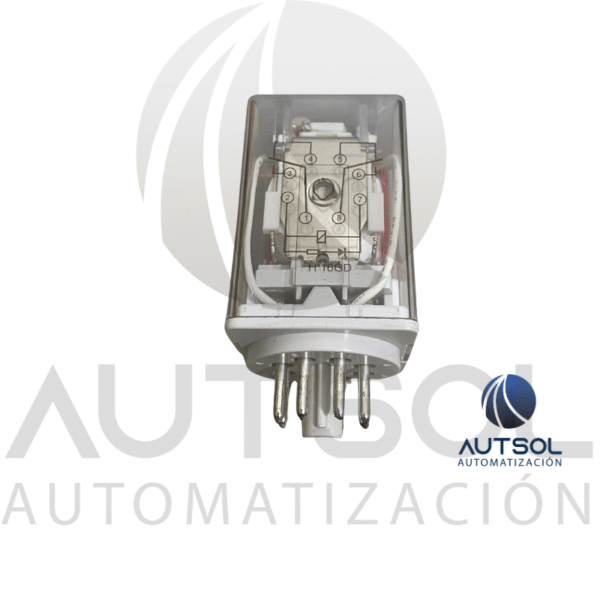RCP800224VAC (3) Relevador Carlo Gavazzi 8 Pines RCP800224VAC | 24VAC 10A DPDT | 2 Contactos Conmutados Octal