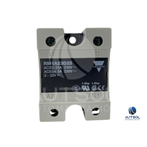 Relevador Estado Sólido Carlo Gavazzi RM1A23D25 | 25A 230VCA | Control 4-32 VCC | Panel SSR Monofásico Cruce Cero