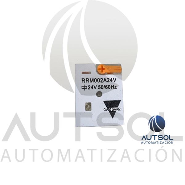 Relevador Miniatura Carlo Gavazzi RRM002A24V | Bobina 24VAC | 8A DPDT 8 Pines | 2 Contactos Conmutados