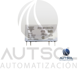 Relé Slim Carlo Gavazzi RSLM100024 | 24VDC 6A 1 Polo N.A. (SPST-NO) | Relevador Industrial Enchufable