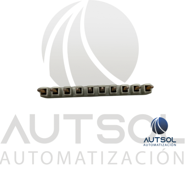 Puente de Conexión Wago 2001-410 | 10 Polos Gris | Jumper para Clema TOPJOB S 1.5mm²