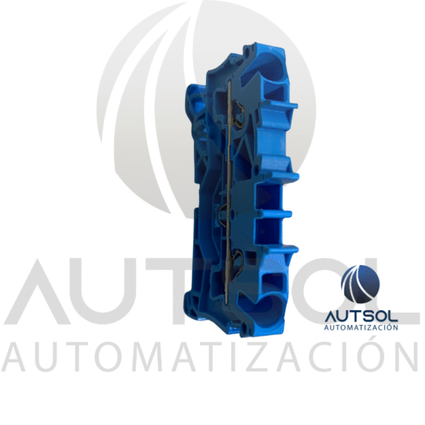 2002-1204 (3) Clema / Borna de Paso Wago 2002-1204 | 2 Conductores 2.5mm² (AWG 12) | Azul | Push-in Ranura