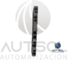 Clema / Borna de Paso Wago 2002-1401 | 4 Conductores 2.5mm² (AWG 12) | Push-in Ranura | Riel DIN Gris