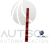 Clema / Borna de Paso Wago 2002-1403 | 4 Conductores 2.5mm² (AWG 12) | Roja | Push-in Ranura