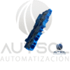 Clema / Borna de Paso Wago 2002-1404 | 4 Conductores 2.5mm² (AWG 12) | Azul | Push-in Ranura