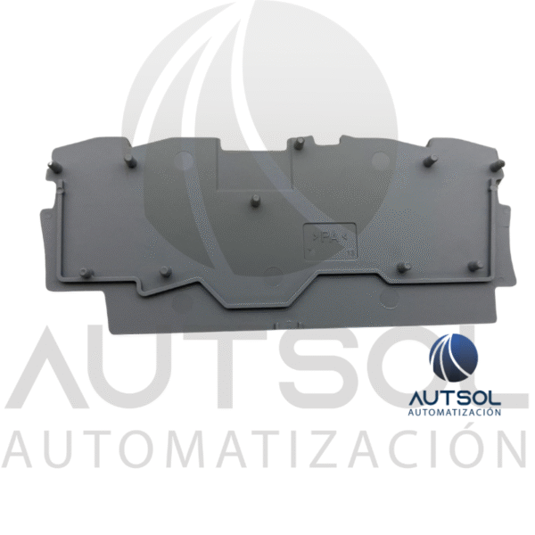 Tapa Final Wago 2002-1491 | Placa Cierre Gris | Para Clema 4 Conductores 2.5mm² (Serie 2002)