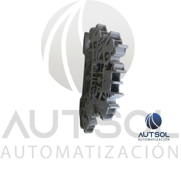 2002-2201 (2) Clema / Borna Doble Piso Wago 2002-2201 | 4 Conductores 2.5mm² (AWG 12) | Push-in Ranura | Riel DIN Gris