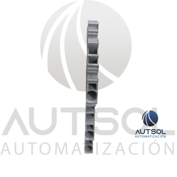 Clema / Borna Triple Piso Wago 2002-3201 | 6 Conductores 2.5mm² (AWG 12) | Push-in Ranura | Riel DIN Gris