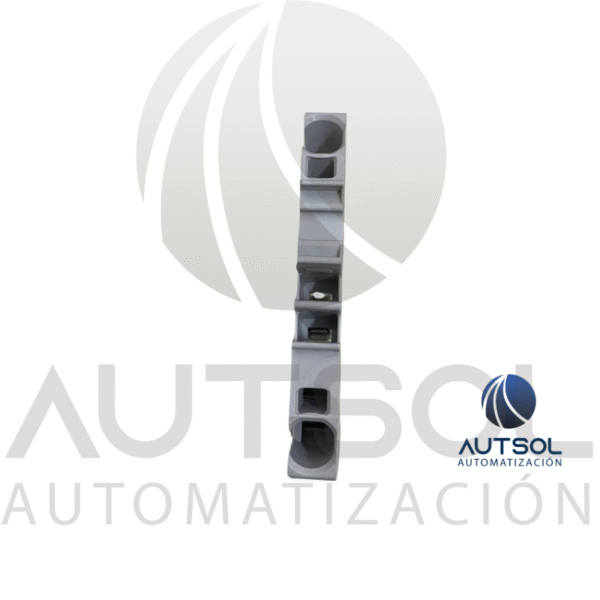 2004-1201 (3) Clema / Borna de Paso Wago 2004-1201 | 2 Conductores 4mm² (AWG 10) | Push-in Ranura | Riel DIN Gris
